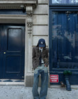 WARDEN EDGE Two-Tone Layered Baggy Denim Pants
