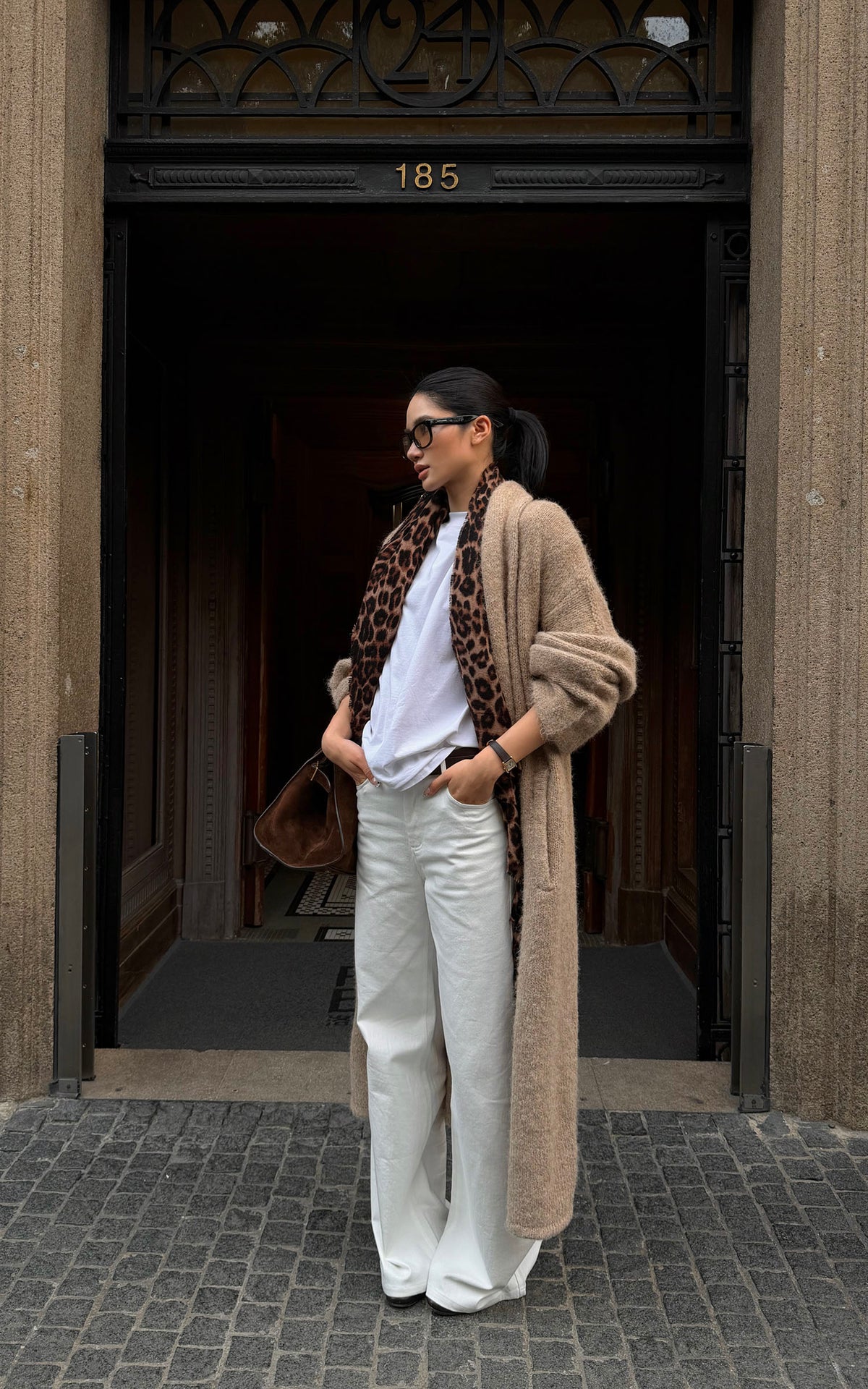 ROVENTE Brushed Longline Knit Cardigan