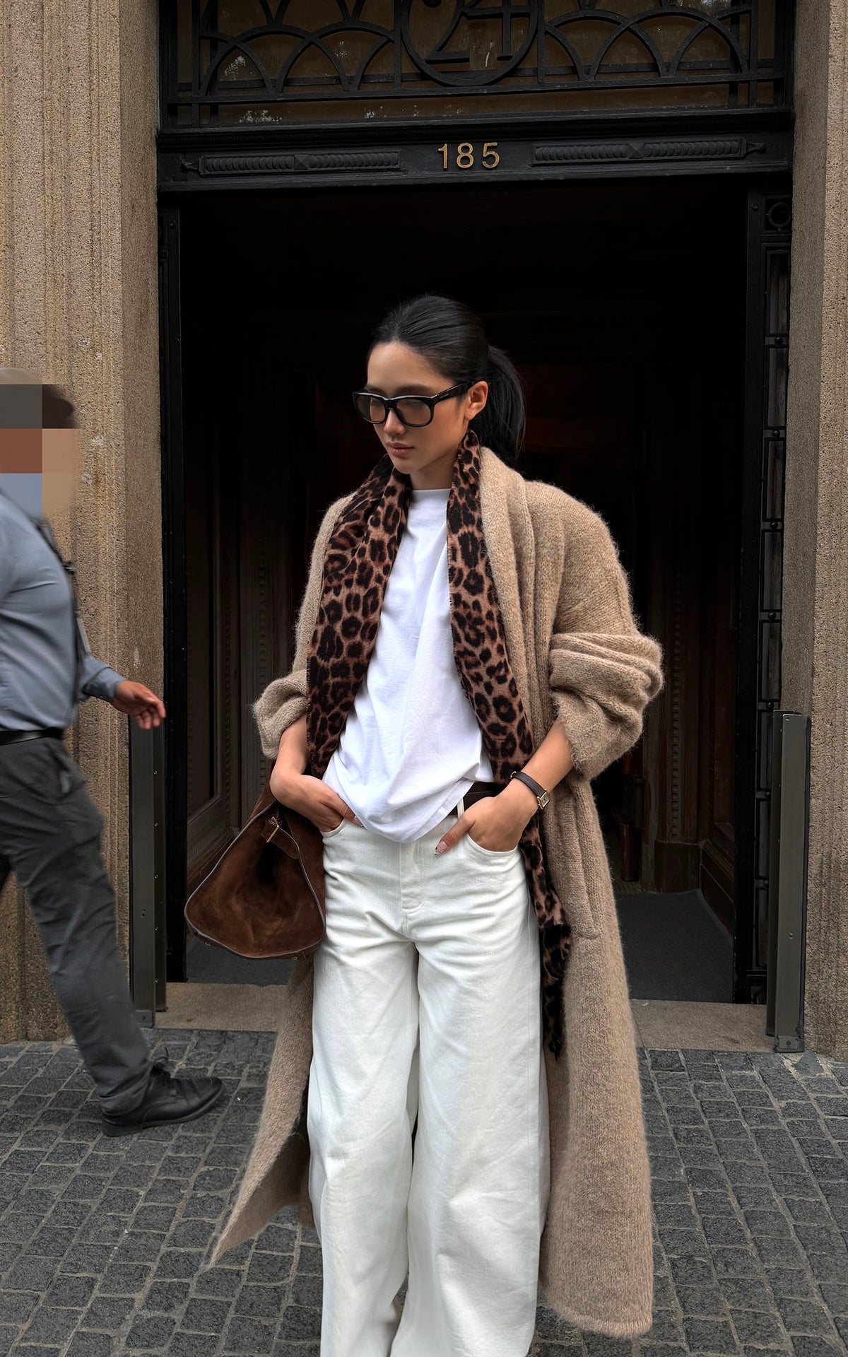 ROVENTE Brushed Longline Knit Cardigan