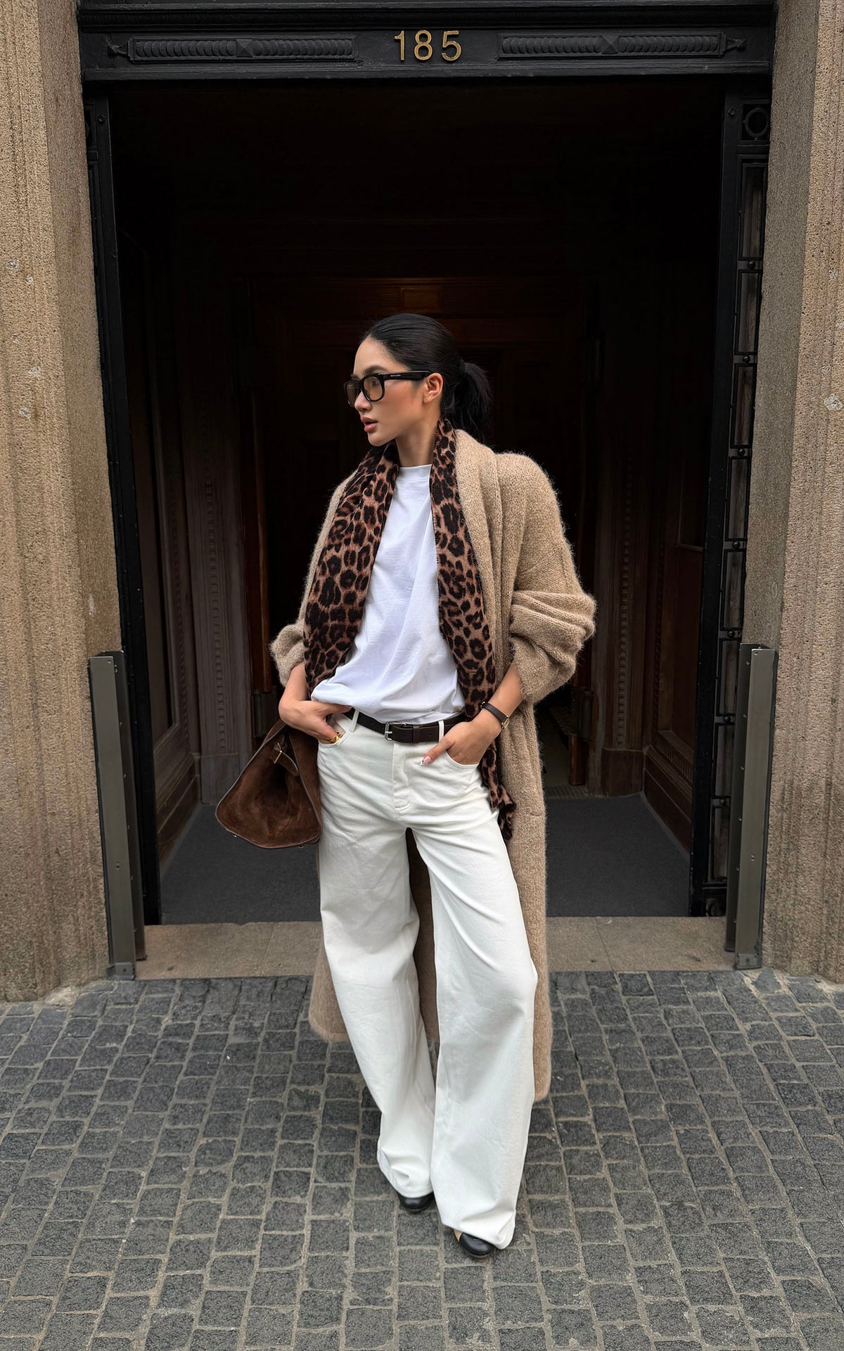 ROVENTE Brushed Longline Knit Cardigan
