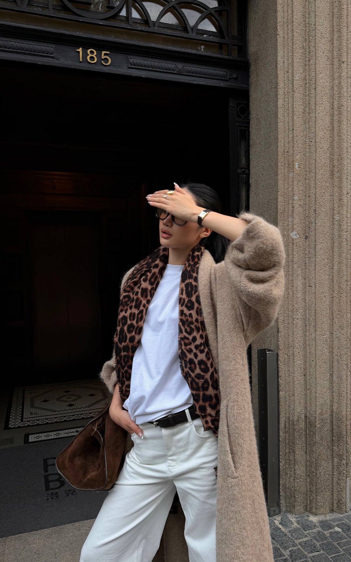 ROVENTE Brushed Longline Knit Cardigan