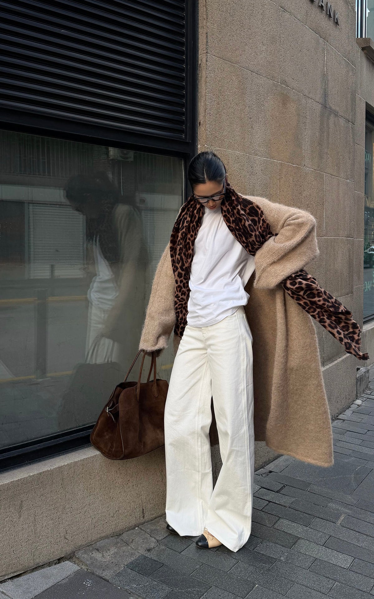 ROVENTE Brushed Longline Knit Cardigan