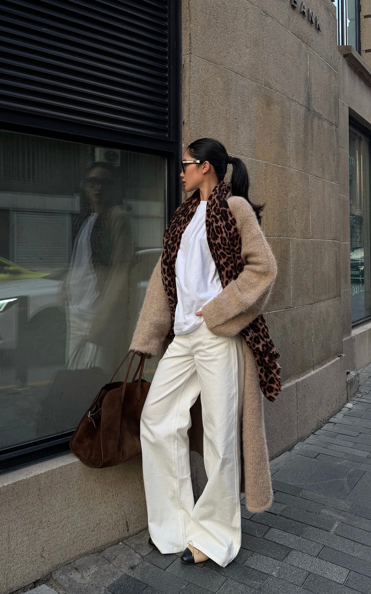 ROVENTE Brushed Longline Knit Cardigan