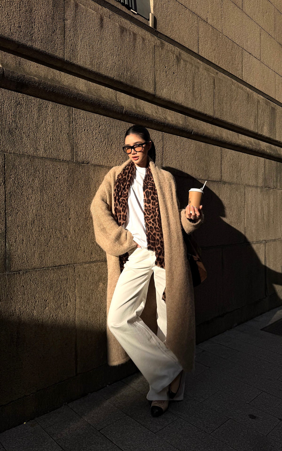 ROVENTE Brushed Longline Knit Cardigan