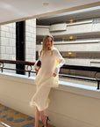 0122stepll Oversized Sweater & Sculpted Hem Midi Skirt Set