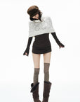 IAMXIAA Ruched Ribbed Longline Slim-Fit Knit Top
