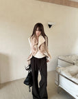 Rase le sol Faux Fur Draped Vest