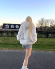 Rase le sol Reversible Faux Fur Hooded Zip Jacket