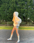 Rase le sol Reversible Faux Fur Hooded Zip Jacket