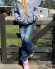 Rase le sol Reversible Faux Fur Hooded Zip Jacket