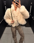 ROVENTE Leopard Print Straight-Leg Pants with Full-Length Silhouette