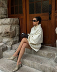 ROVENTE Stand-Collar Drawstring Utility Jacket with Voluminous Sleeves