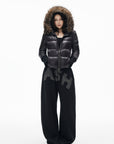 IAMXIAA Faux Fur Hooded Puffer Jacket