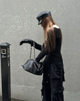 Rase le sol Multi-Pocket Utility Wide-Leg Cargo Pants