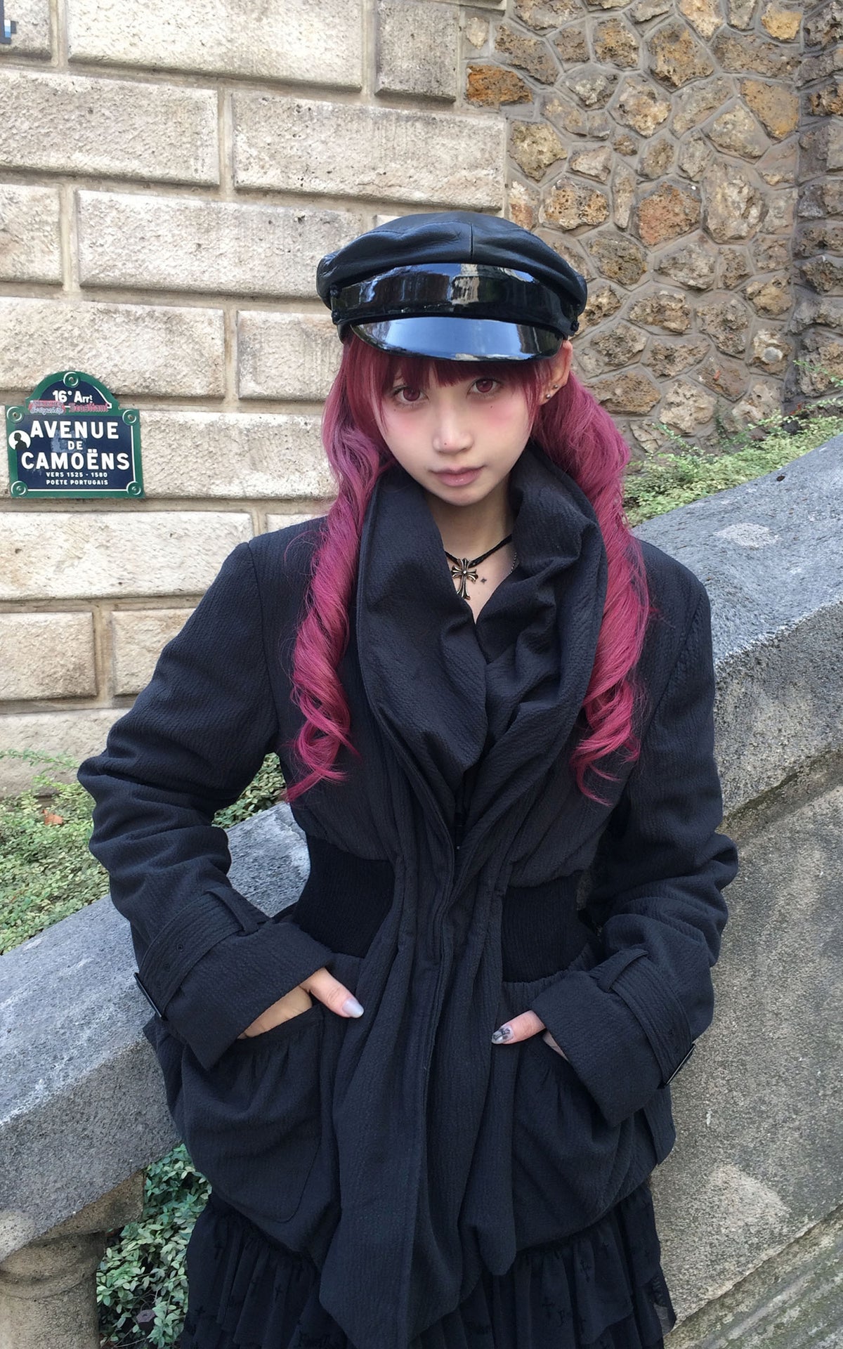 Rase le sol Sculpted Waist Draped Collar Puffer Jacket