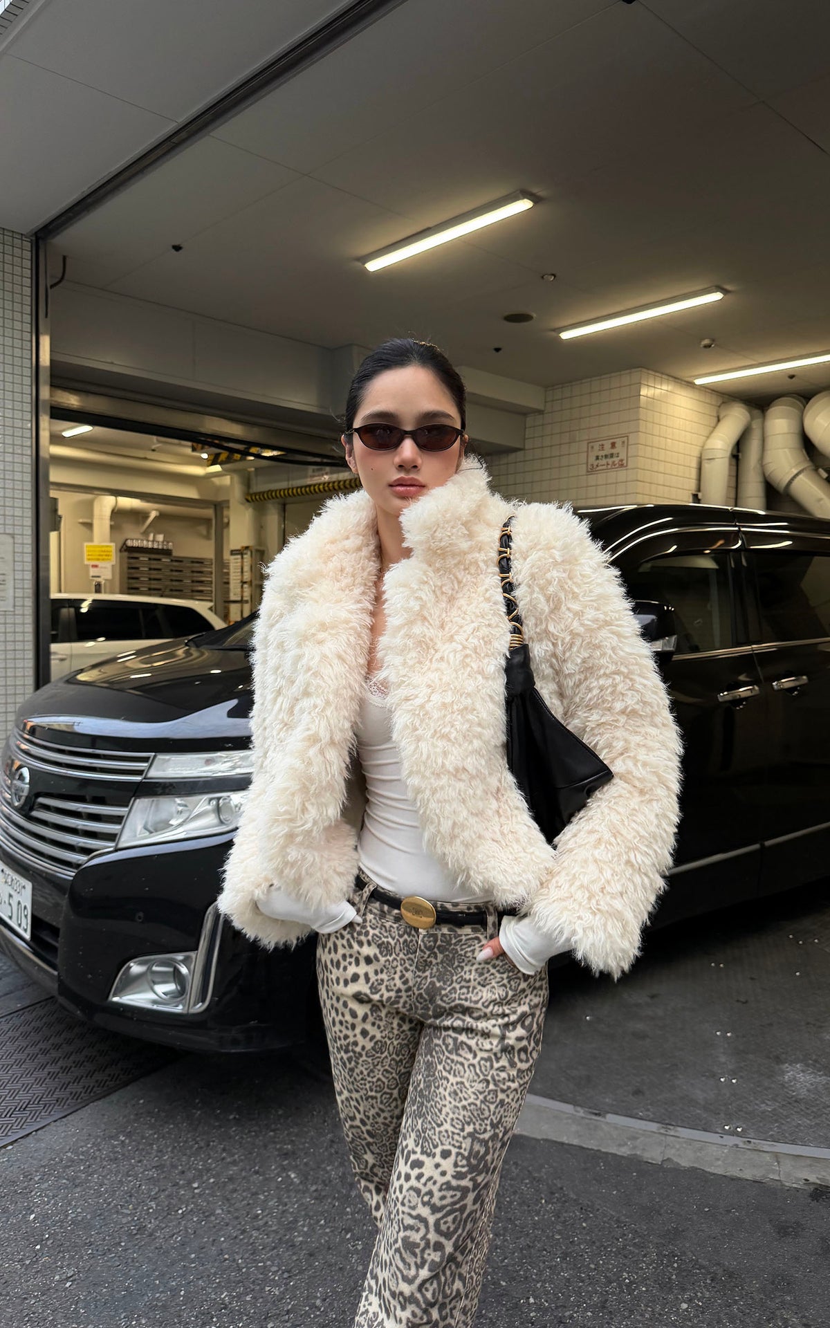 ROVENTE Leopard Print Straight-Leg Pants with Full-Length Silhouette