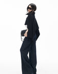 IAMXIAA Asymmetric Turtleneck Knit Cape Poncho