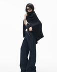 IAMXIAA Dark Wash High-Waisted Wide-Leg Jeans