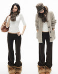 IAMXIAA Faux Fur Statement Scarf with Fluffy Texture