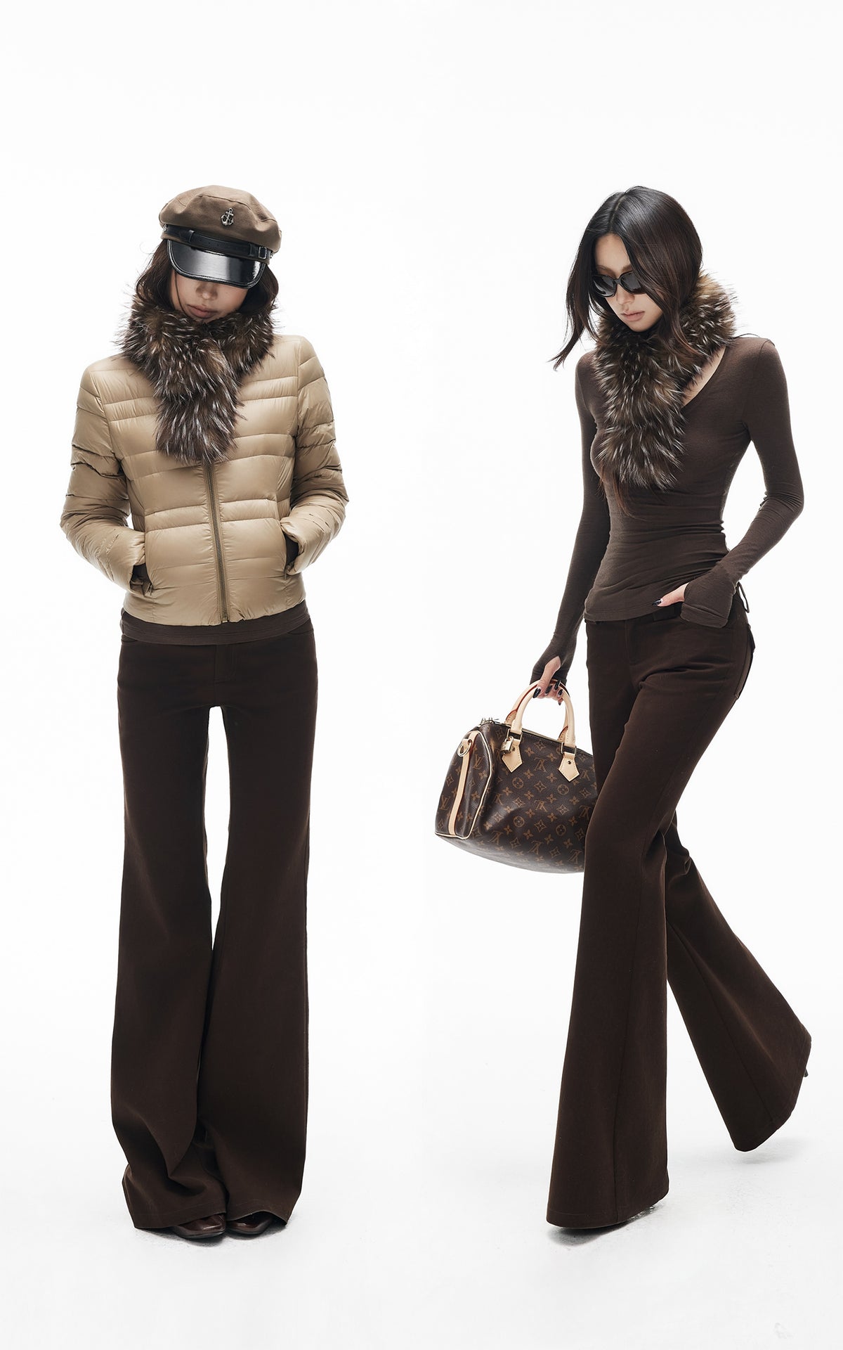 IAMXIAA Faux Fur Statement Scarf with Fluffy Texture