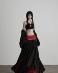 DOINDULGE Mesh Layered Maxi Skirt