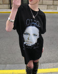 0122stepll Graphic Face Oversized T-Shirt