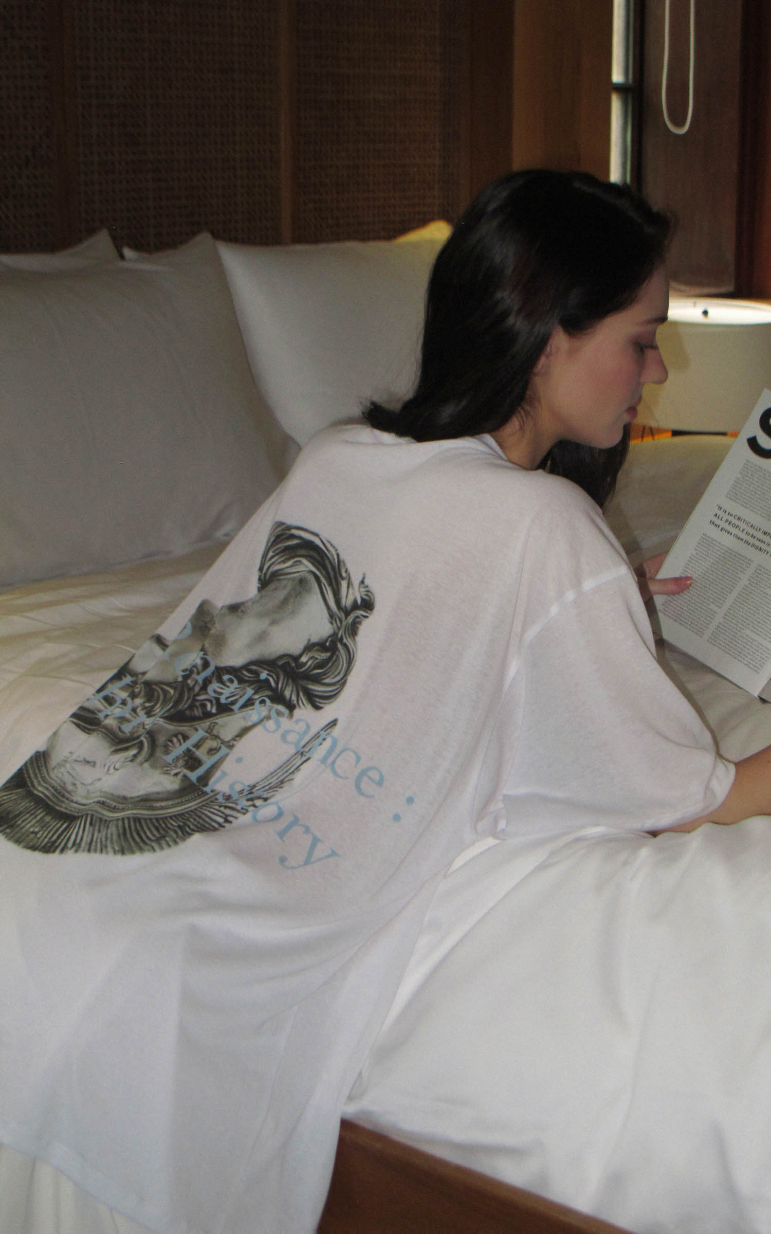 0122stepll Renaissance Graphic Oversized T-Shirt