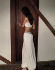 0122stepll Strapless Bandeau Top & Low-Rise Balloon Pants Set