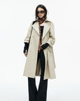 IAMXIAA Belted Oversized Long Trench Coat