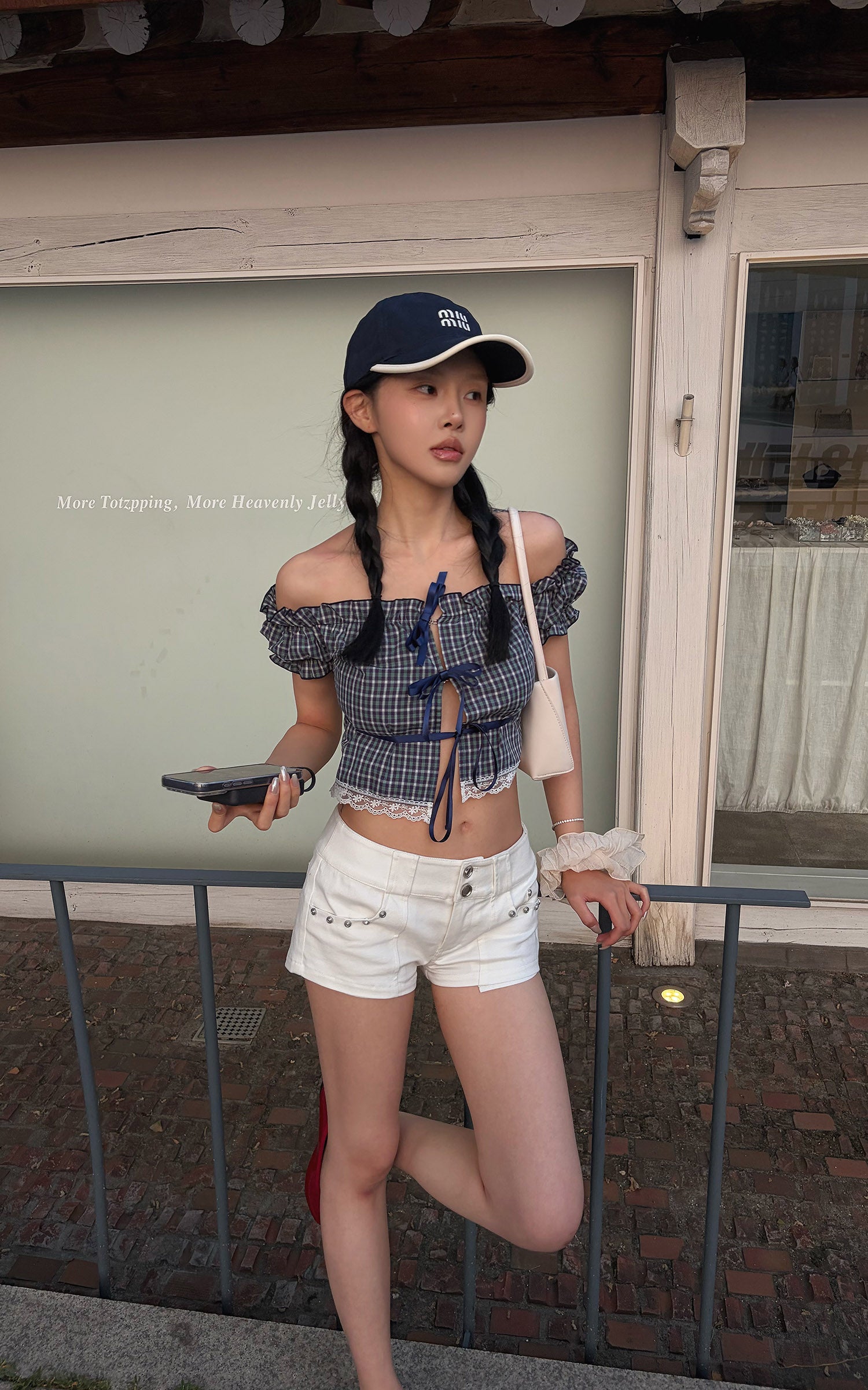 Hydrae Low Rise Studded Pocket Micro Shorts