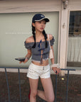 Hydrae Low Rise Studded Pocket Micro Shorts