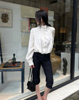 Hydrae Tailored Knee Length Wide Leg Pants