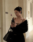 Hydrae Deep V Wrap Tie-Waist Soft Knit Cardigan