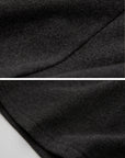 DOINDULGE Off-Shoulder Long Sleeve Dress with Raw Edges and Belt