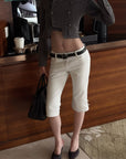 Hydrae Tailored Knee Length Wide Leg Pants