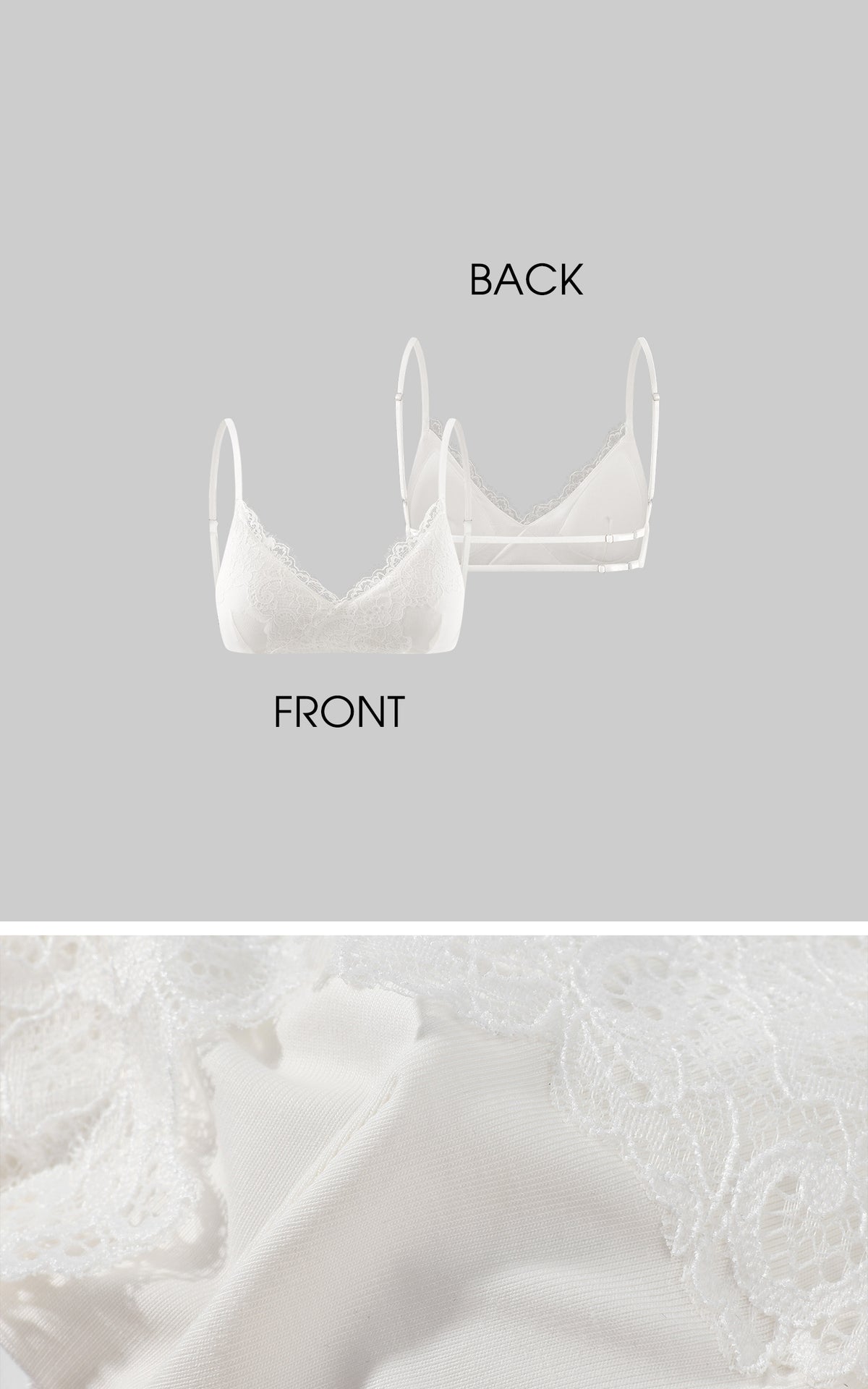 Rase le sol Draped Collared Top &amp; Lace Bralette Two-Piece Set