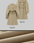 WARDEN EDGE Oversized Structured Trench Coat