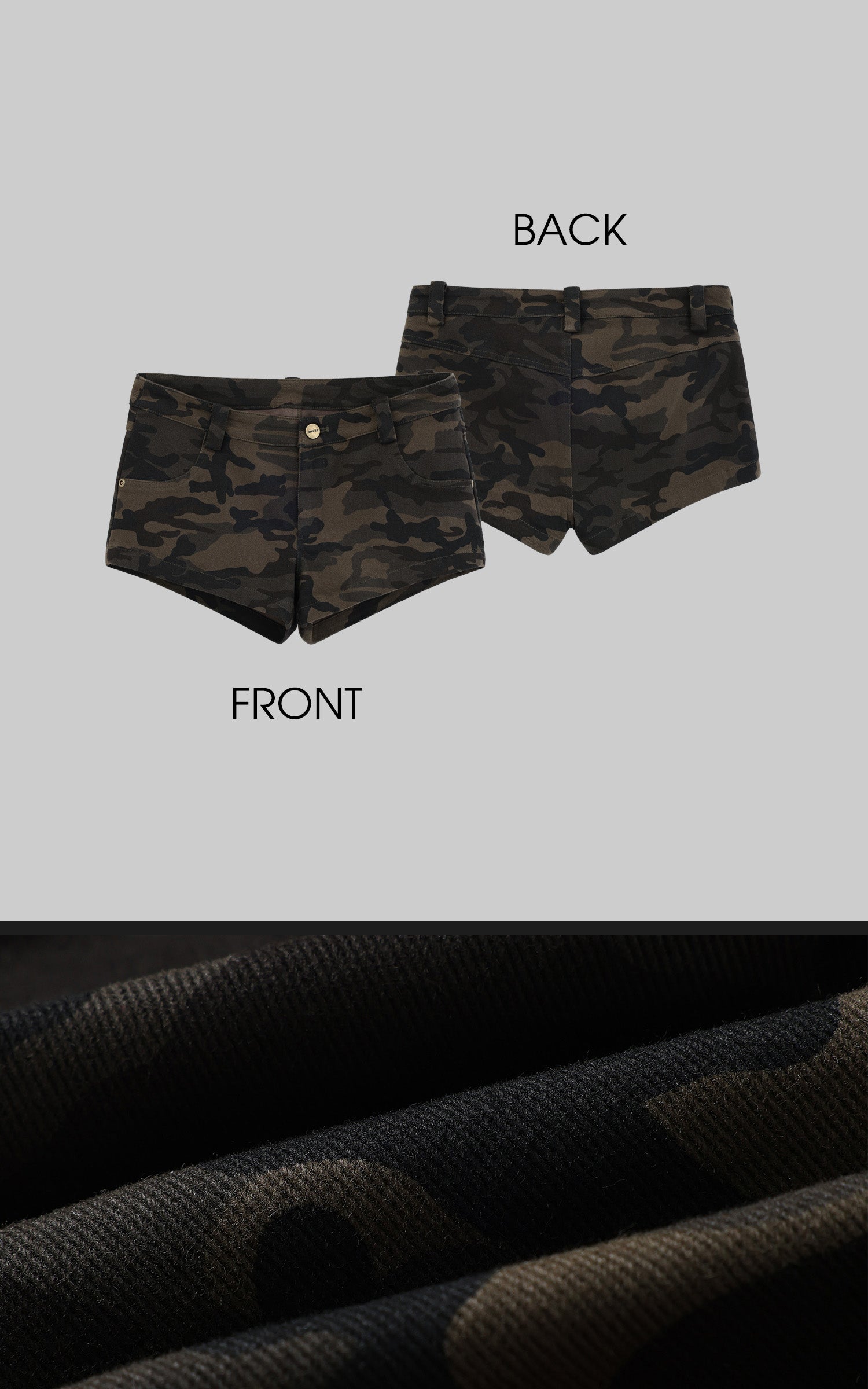 WARDEN EDGE Camo Low-Rise Hip-Hugging Shorts