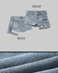 WARDEN EDGE Utility Denim Shorts with 3D Pocket Detailing