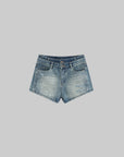 WARDEN EDGE Double Waistband Denim Shorts