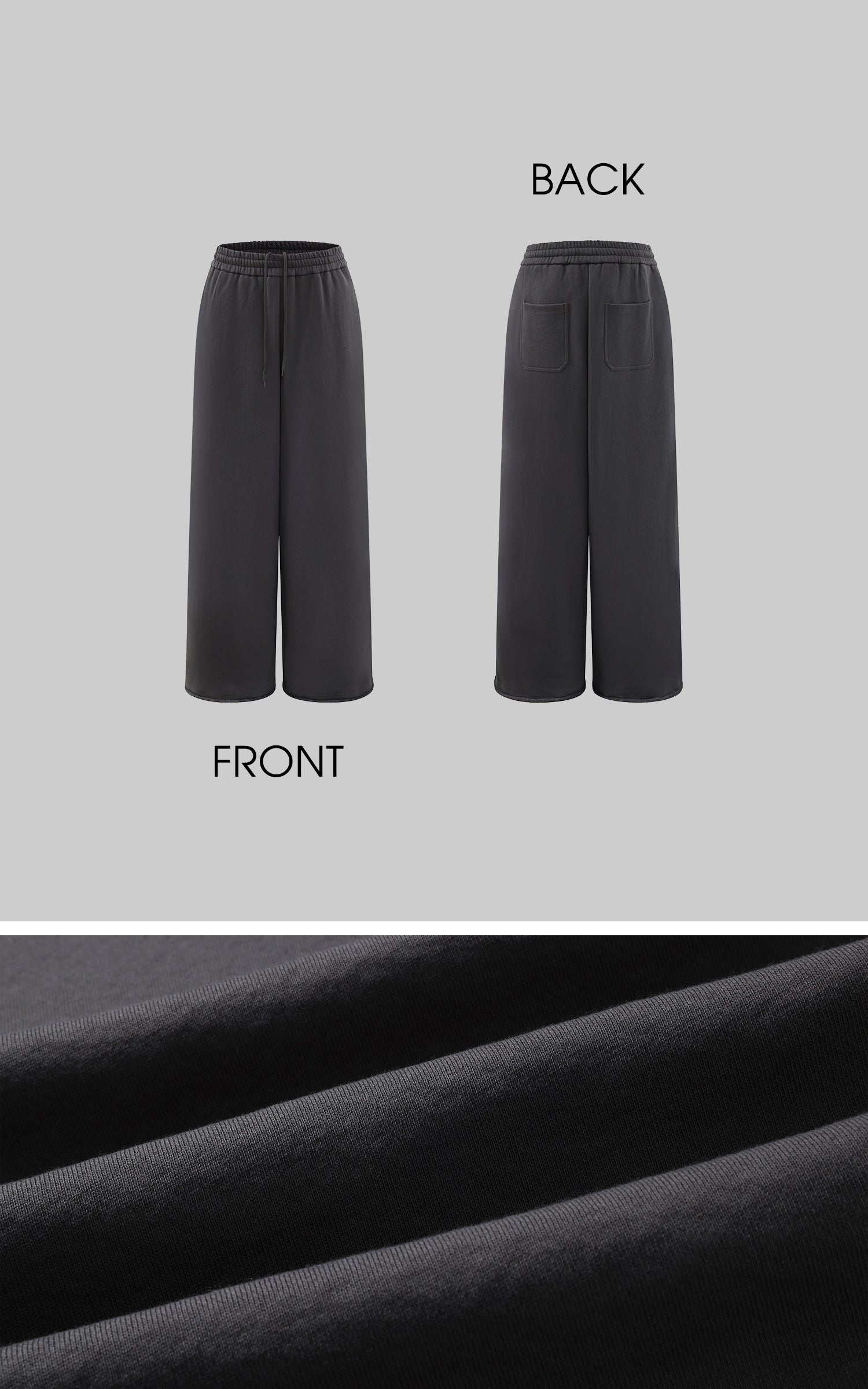 ROVENTE 이지 와이드 레그 스웨트팬츠