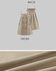 WARDEN EDGE Trench-Inspired Strap Mini Dress