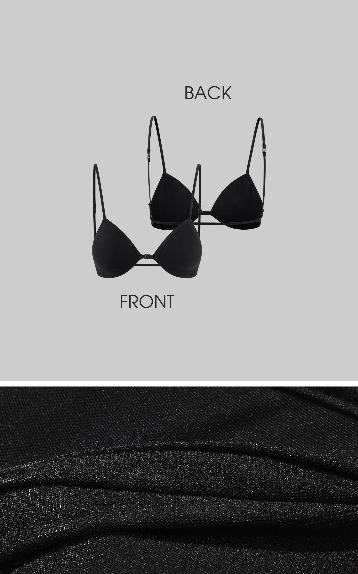 Hydrae Open Back Graphic Halter Top &amp; Triangle Bra Set