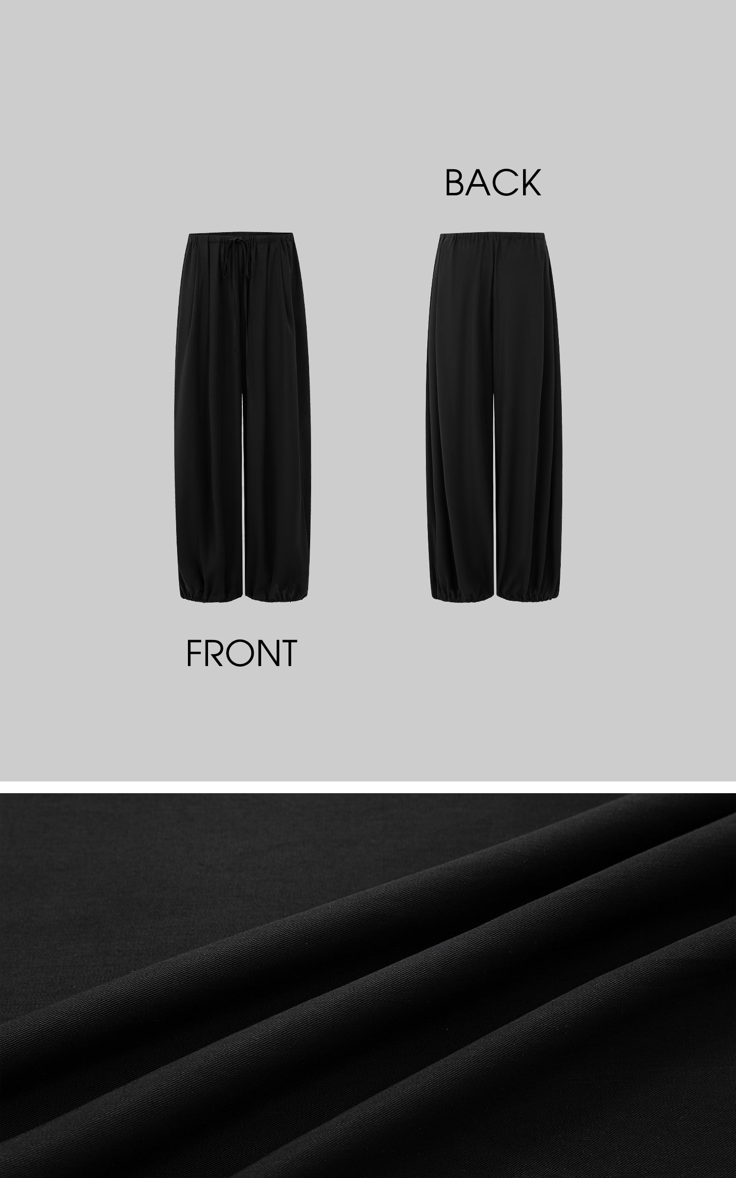 IAMXIAA Balloon Wide-Leg Drawstring Pants