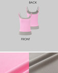 IAMXIAA Layered Camisole & Striped Wide-Leg Pants Set