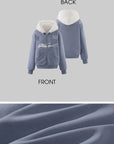 Rase le sol Reversible Faux Fur Hooded Zip Jacket