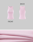 ROVENTE Crystal Slogan Racer Tank