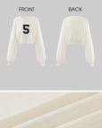 WARDEN EDGE No.5 Cropped Oversized Knit Sweater