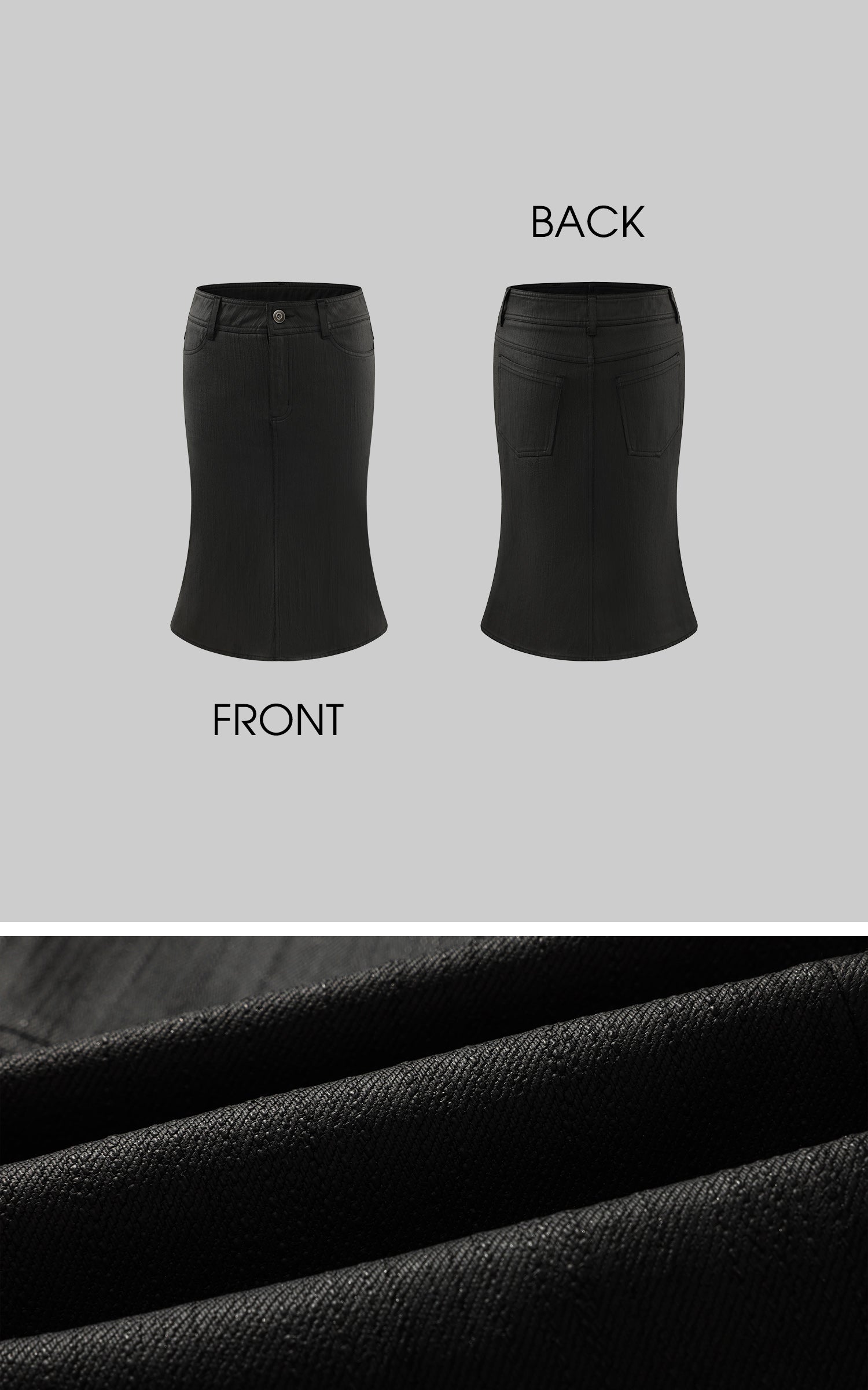 ROVENTE ストラクチャードハイウエストペンシルスカート