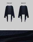 Hydrae Cardigan long asymétrique en maille transparente à devant ouvert